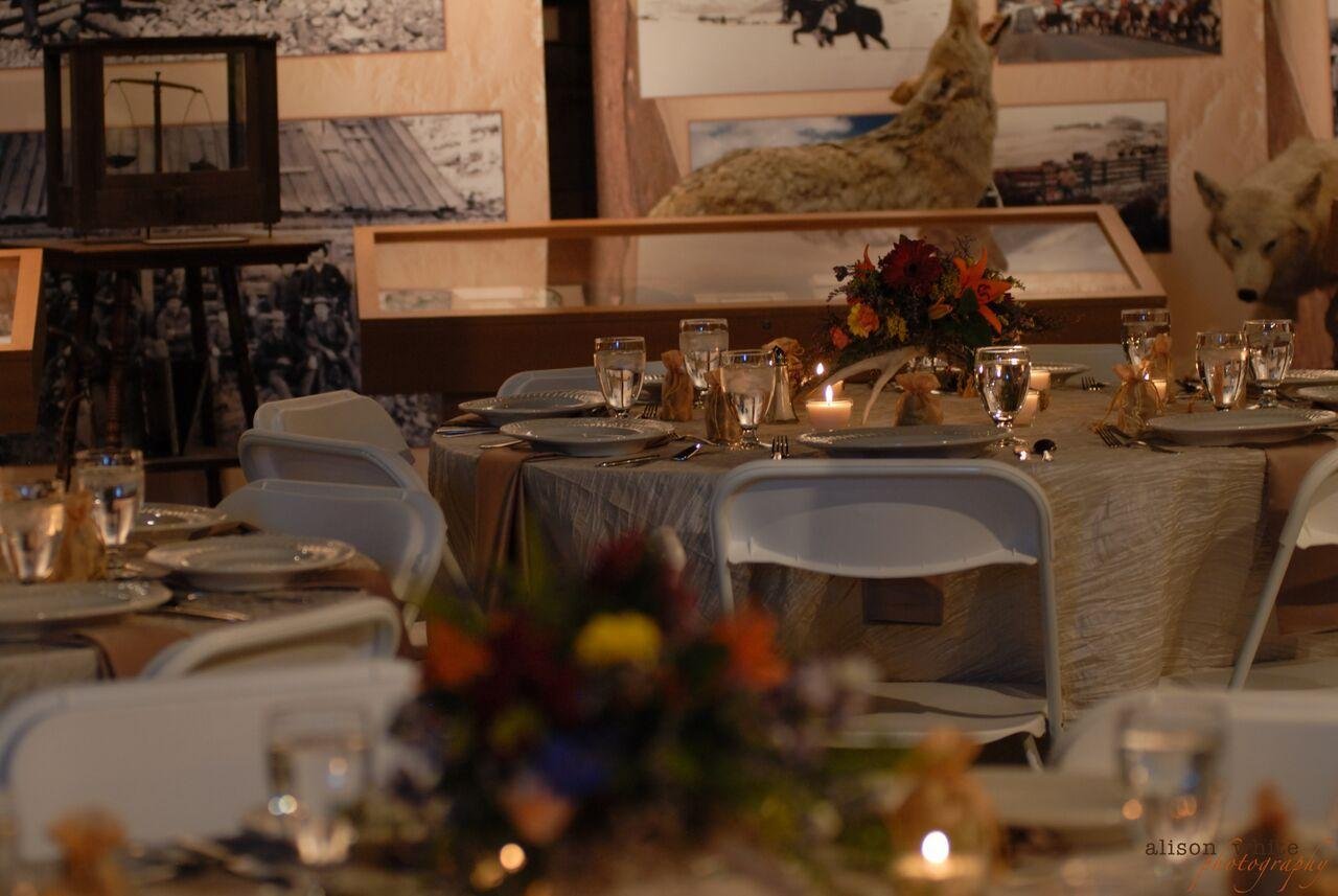 Table Setup in Exhibit Area